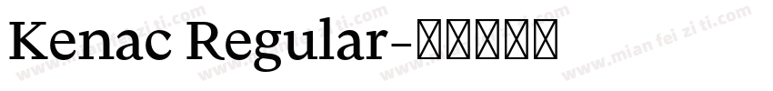 Kenac Regular字体转换